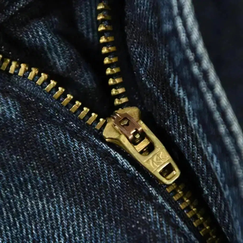 Sanded fleece jeans for men