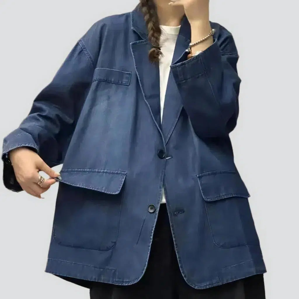 Fashion chore women's jean blazer