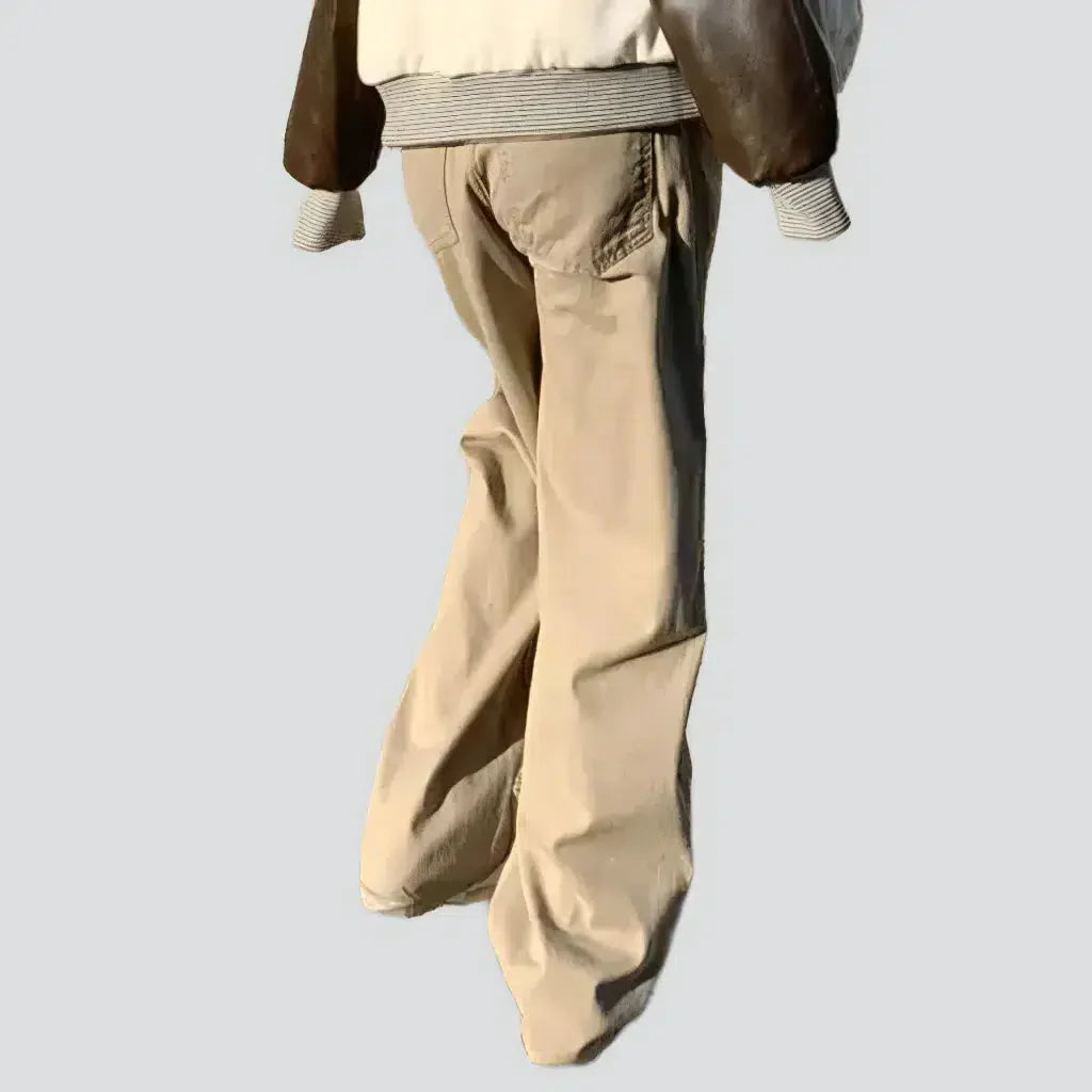 Floor-length color jeans for ladies