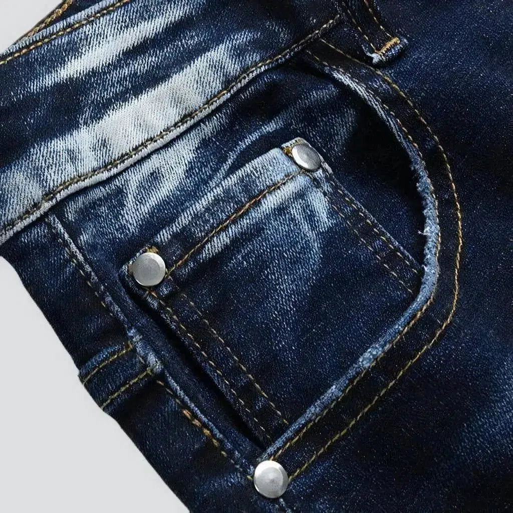 Dark-wash jeans for men