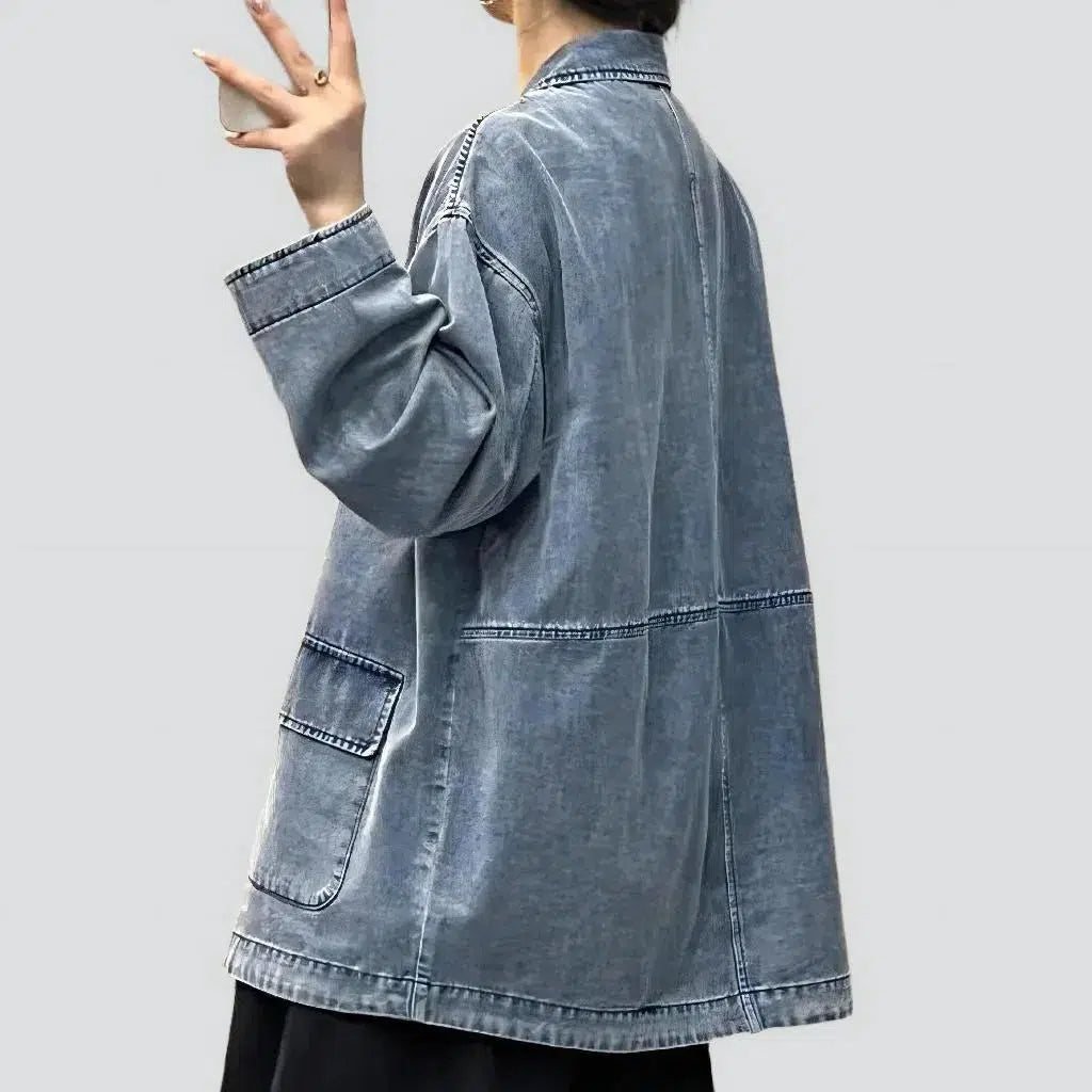 Fashion chore women's jean blazer