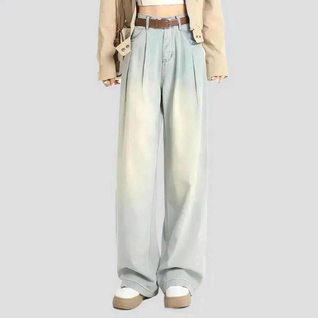 High-waist insulated jeans for women
