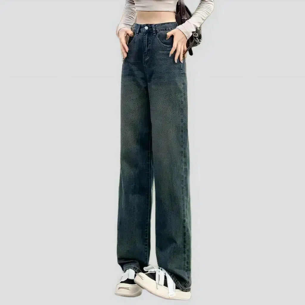 Color baggy jeans for women