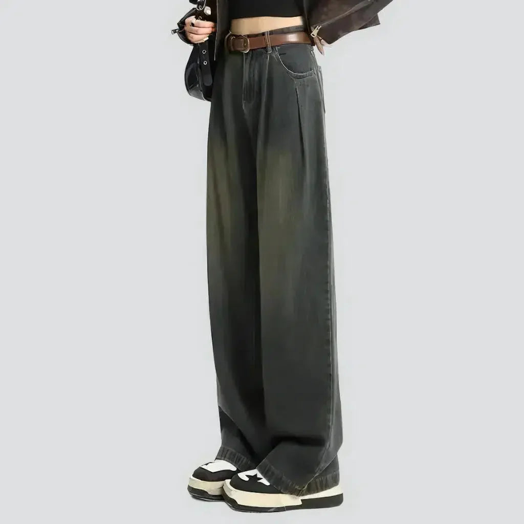 High-waist insulated jeans for women