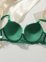2-piece set of green fashionable gathering pull up women's Underwear