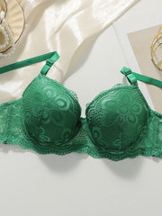 2-piece set of green fashionable gathering pull up women's Underwear