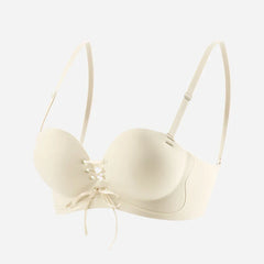 Best seller Nuovo Reggiseno Ispessito Push Up Donna Senza Ferretto Cordino Regolabile Senza Cuciture Schiena Bella Confort