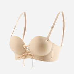 Best seller Nuovo Reggiseno Ispessito Push Up Donna Senza Ferretto Cordino Regolabile Senza Cuciture Schiena Bella Confort