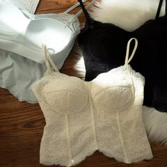 Hot Sale French Lace Camisole For Women Built-in Bra