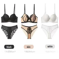 Trendy Retro Lace Push Up Bra