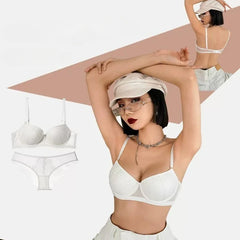 Trendy Retro Lace Push Up Bra