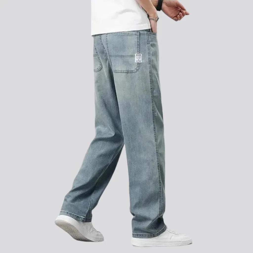 Lyocell high-waist jeans for men
