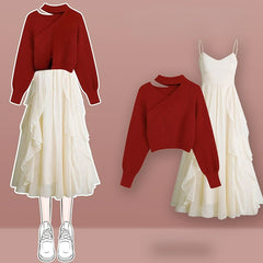 Kawaii Set Sweater and Dress Two Pieces