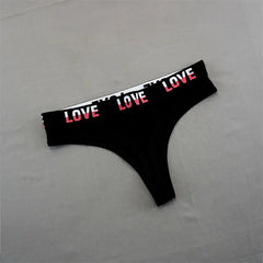 2PCS Gradual LOVE Cotton Thong