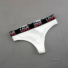 2PCS Gradual LOVE Cotton Thong