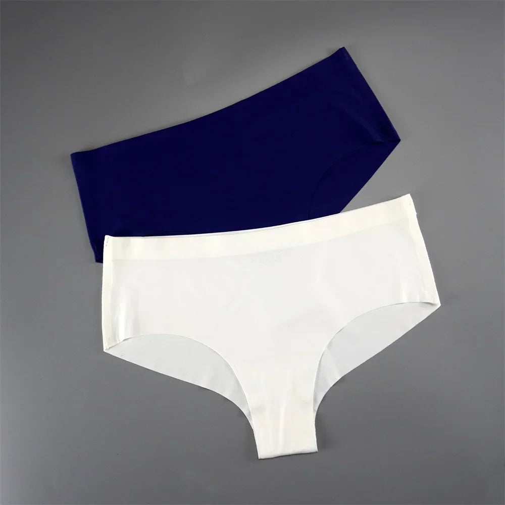 2PCS Large Size Mid-waist Women Underwear