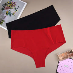 2PCS Large Size Mid-waist Women Underwear
