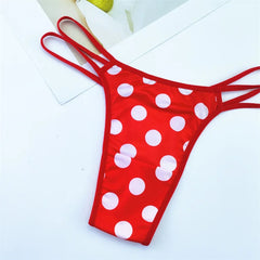 2PCS Leopard Camouflage Women G String Underwear
