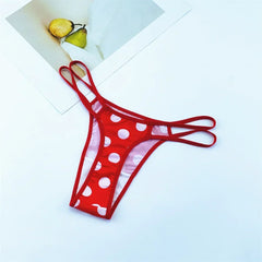 2PCS Leopard Camouflage Women G String Underwear