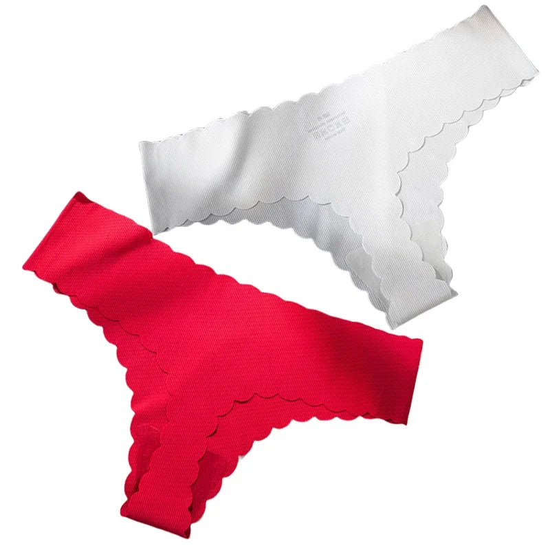 2PCS Seamless Thin-stripe Panties