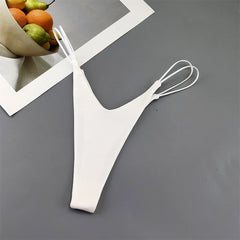 2PCS Sexy V-shape High Cut Sports Cotton Thong