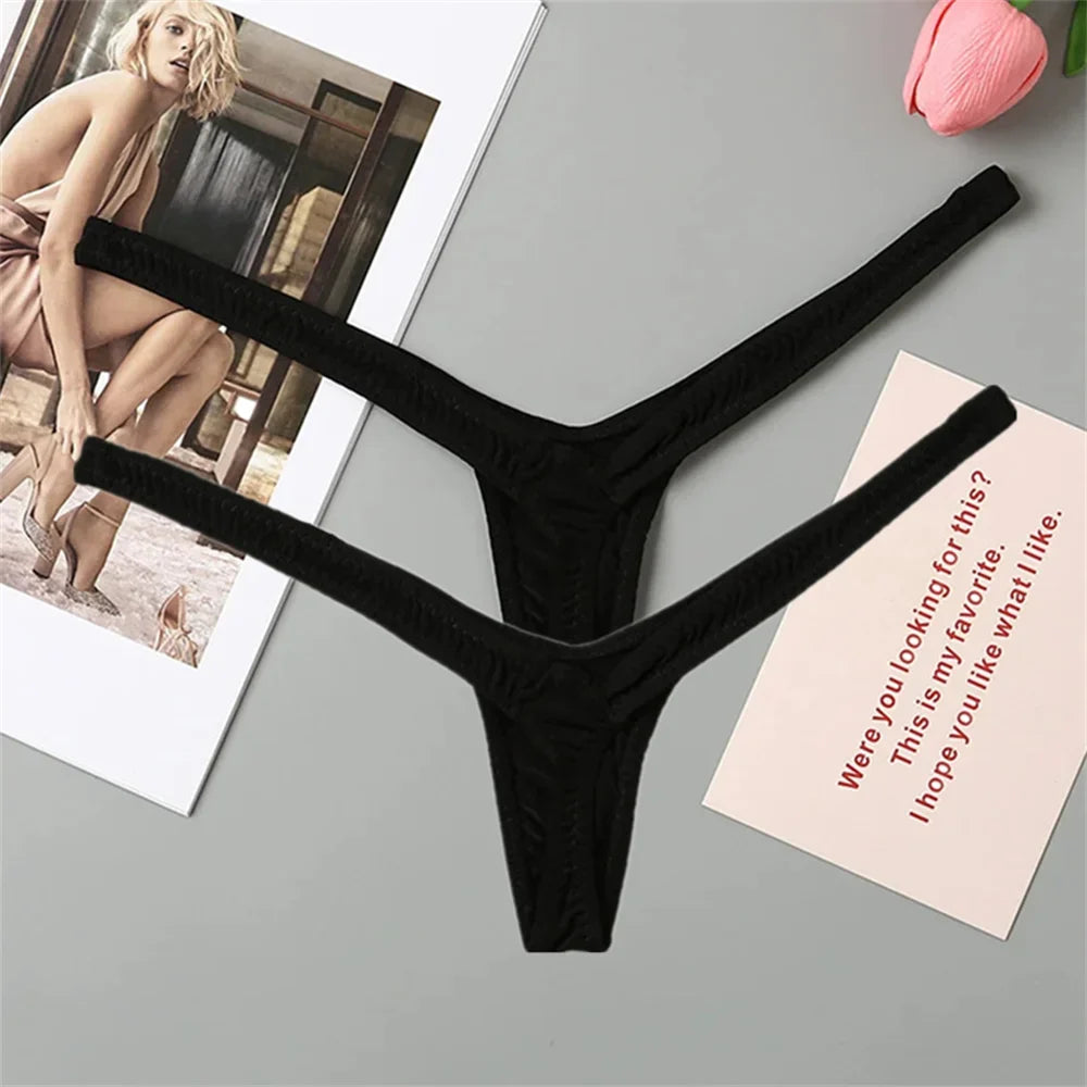 2Pcs Deep V Women Thongs