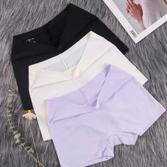 2Pcs Women Ice Silk Boxer Panties