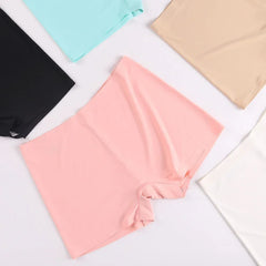 2Pcs Women Ice Silk Boxer Panties