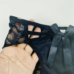 2Pcs Women's Sexy Ice Silk Underwear