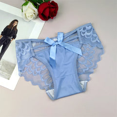 2Pcs Women's Sexy Ice Silk Underwear