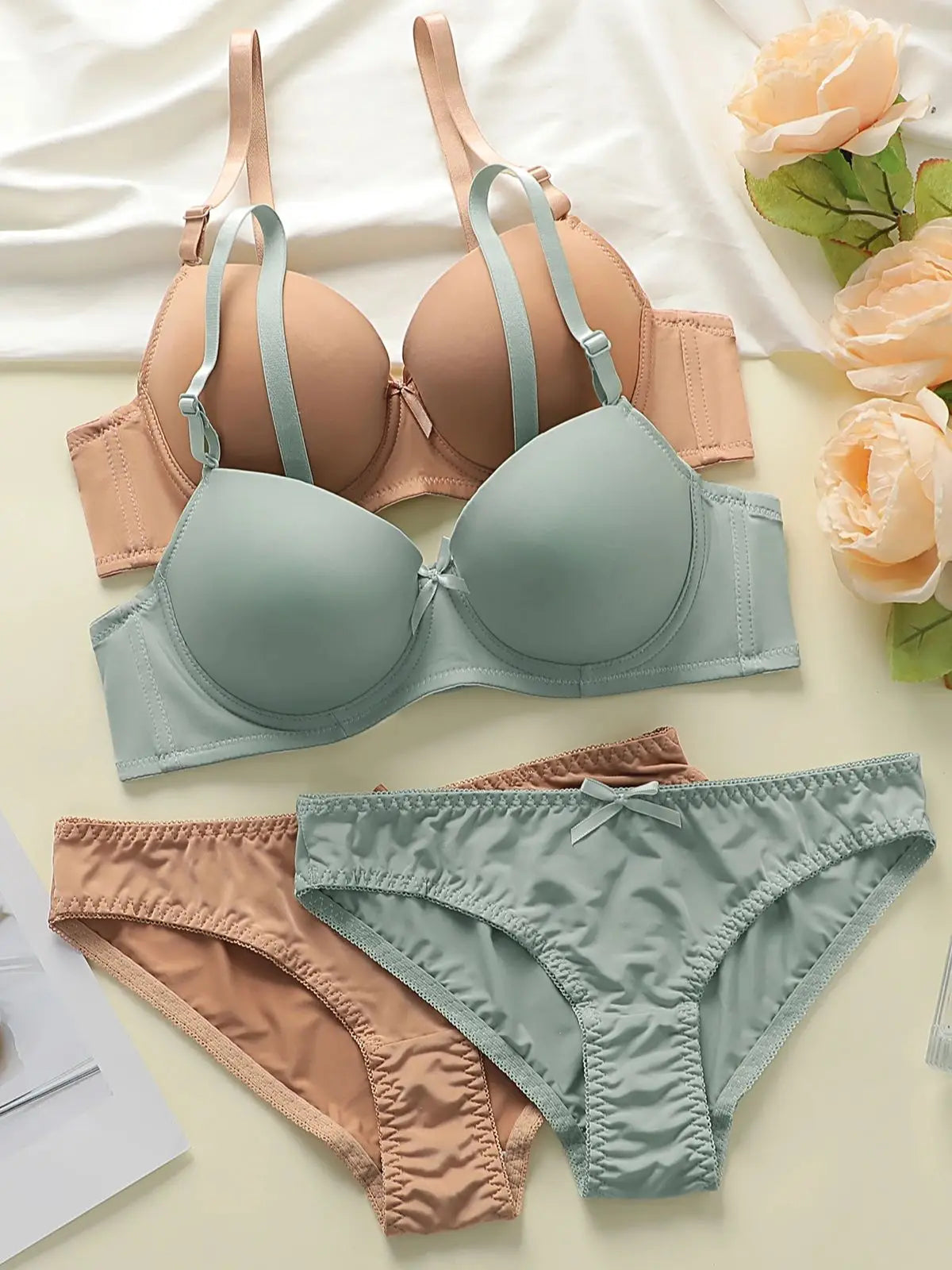 2Sets Women Push Up Bra