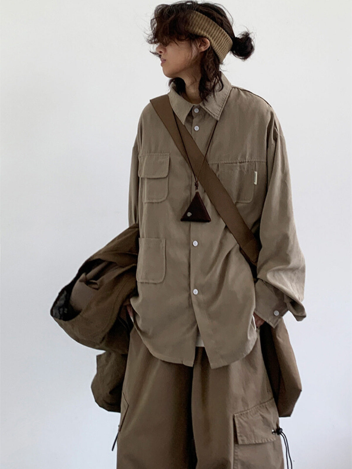 Retro Autumn Multi Pocket Shirt