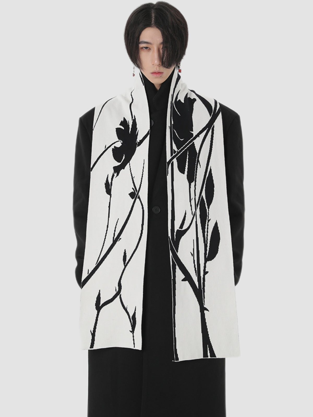 Cashmere Woolen Black Overcoat