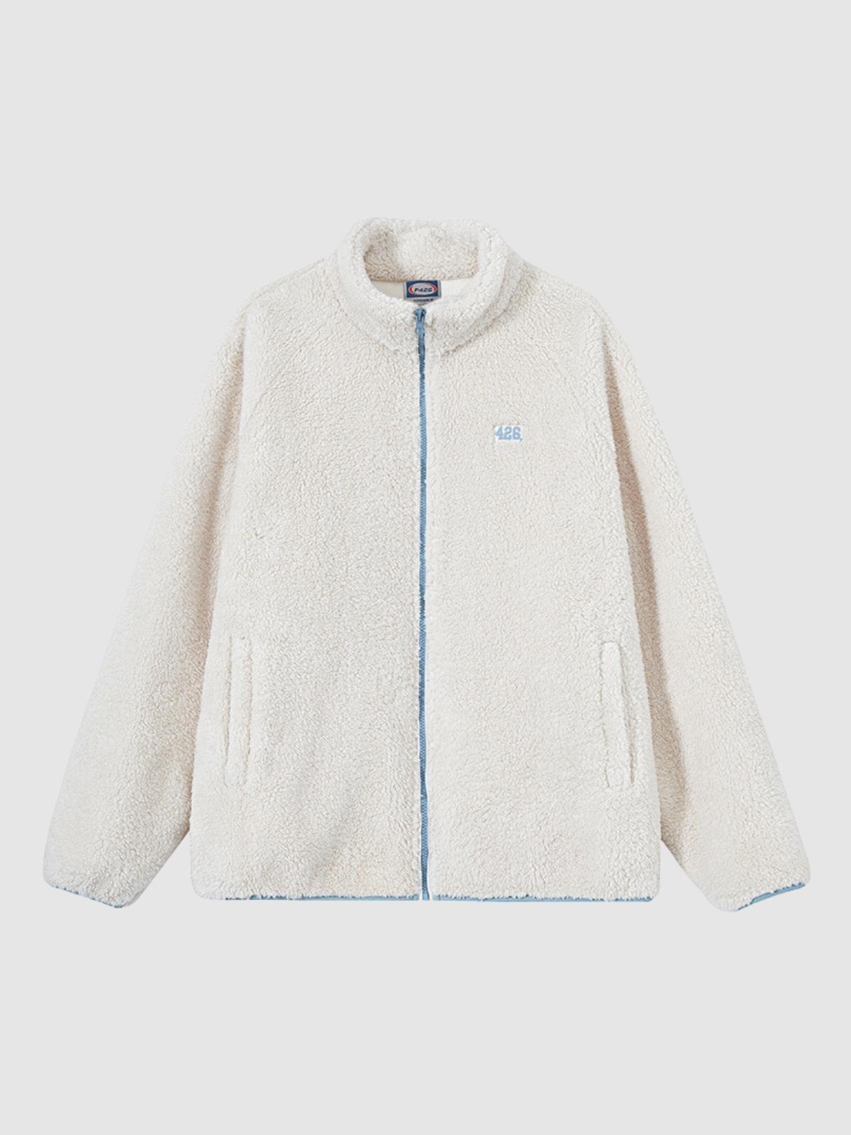 Loose Soft Coral Velvet Plush Jacket