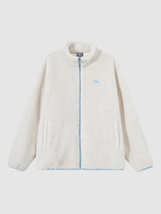 Loose Soft Coral Velvet Plush Jacket
