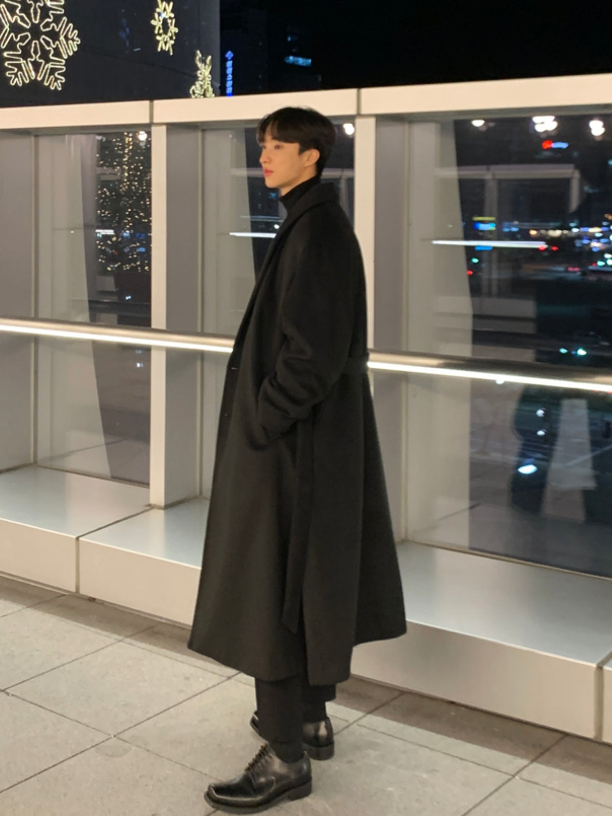 Loose Long Thick Cashmere Coat