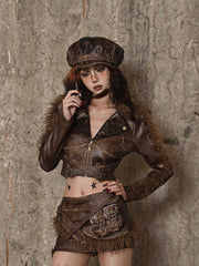 Maillard Punk Rivet Octagonal Hat