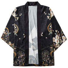 Red Crowned Crane Kimono