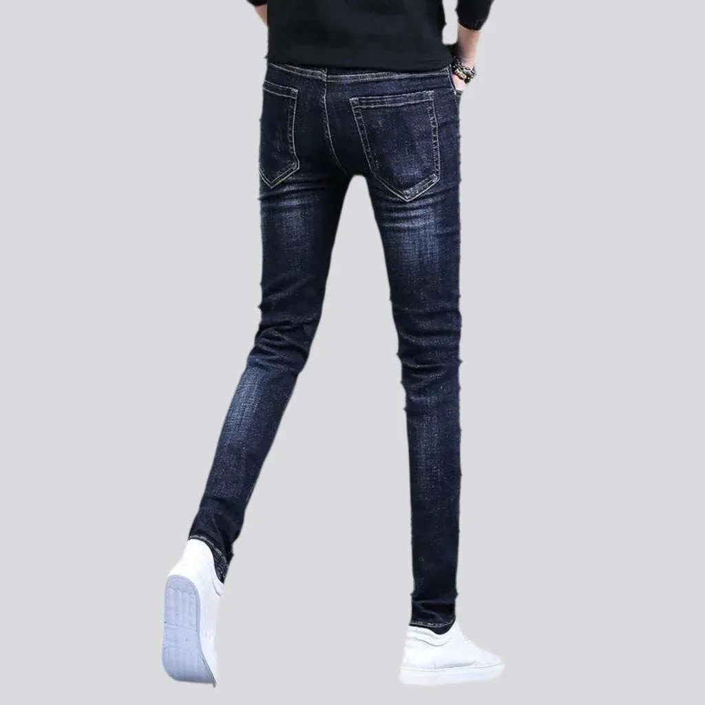 Whiskered men's street jeans