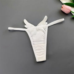 2pcs Angel Demon Wings Sexy Women Cotton Thong
