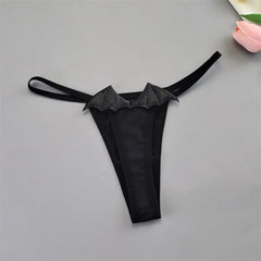 2pcs Angel Demon Wings Sexy Women Cotton Thong