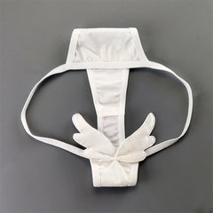 2pcs Angel Demon Wings Sexy Women Cotton Thong