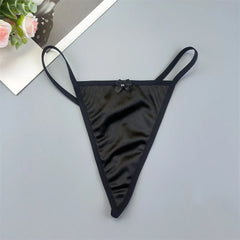 2pcs Glossy Satin Thong