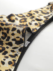 3 Pack Women Leopard Print Thongs