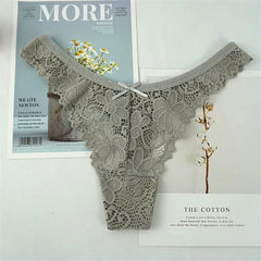 3 Pcs Hollow Lace Women Sexy Thong
