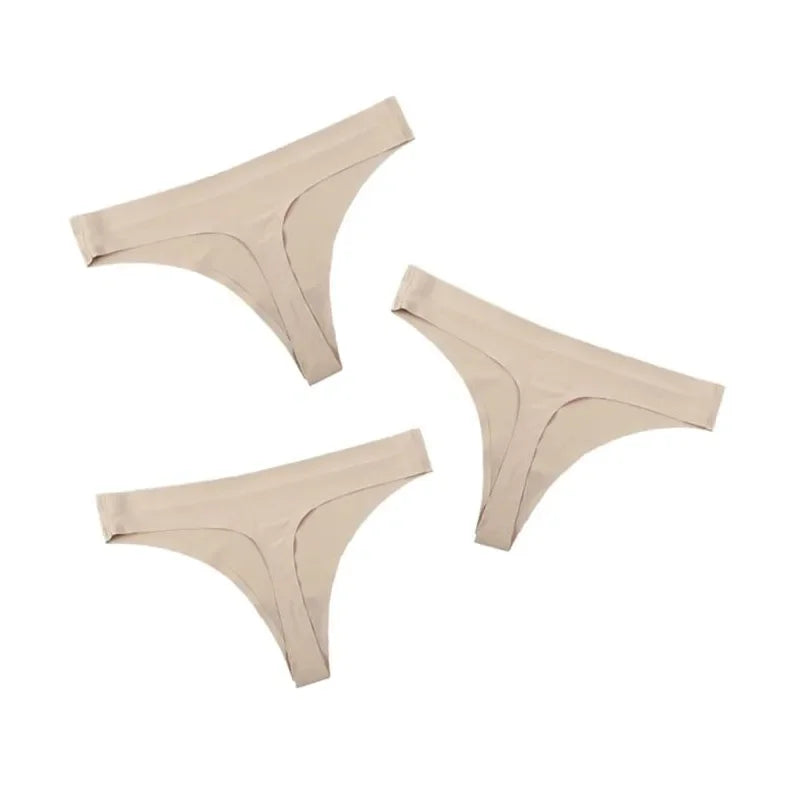 3 Pcs/Pack Ice Silk Women's Seamless Underwear