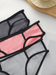 3-piece set of multi-color women's sexy Underwear