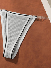 3-piece set of women's multi-color contrasting sexy Thong