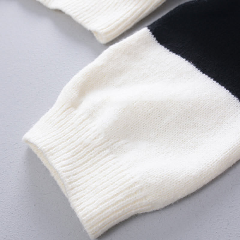 Chic Stripe Sweater Fishtail Slip Dress