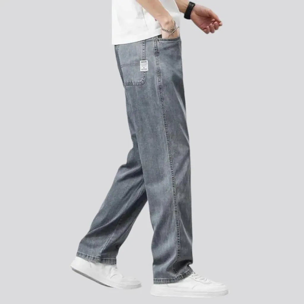 Lyocell high-waist jeans for men